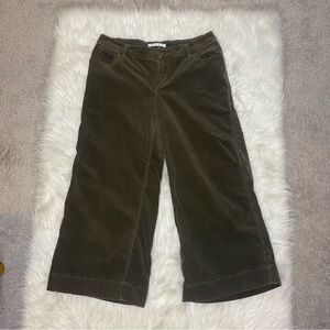 CAbi Wide Leg Corduroy Culotte Pants